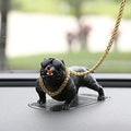 Car Bulldog Ornament Personality High End Bully Dog Dashboard Decoration Resin Premium Automotive Accessory