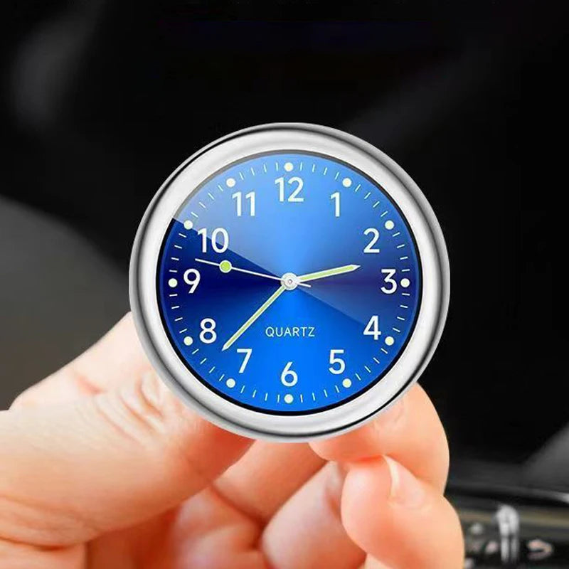 Automobile Clock Dashboard Car Interior Decor Portable Mini Decoration Luminous Premium Automotive Accessory