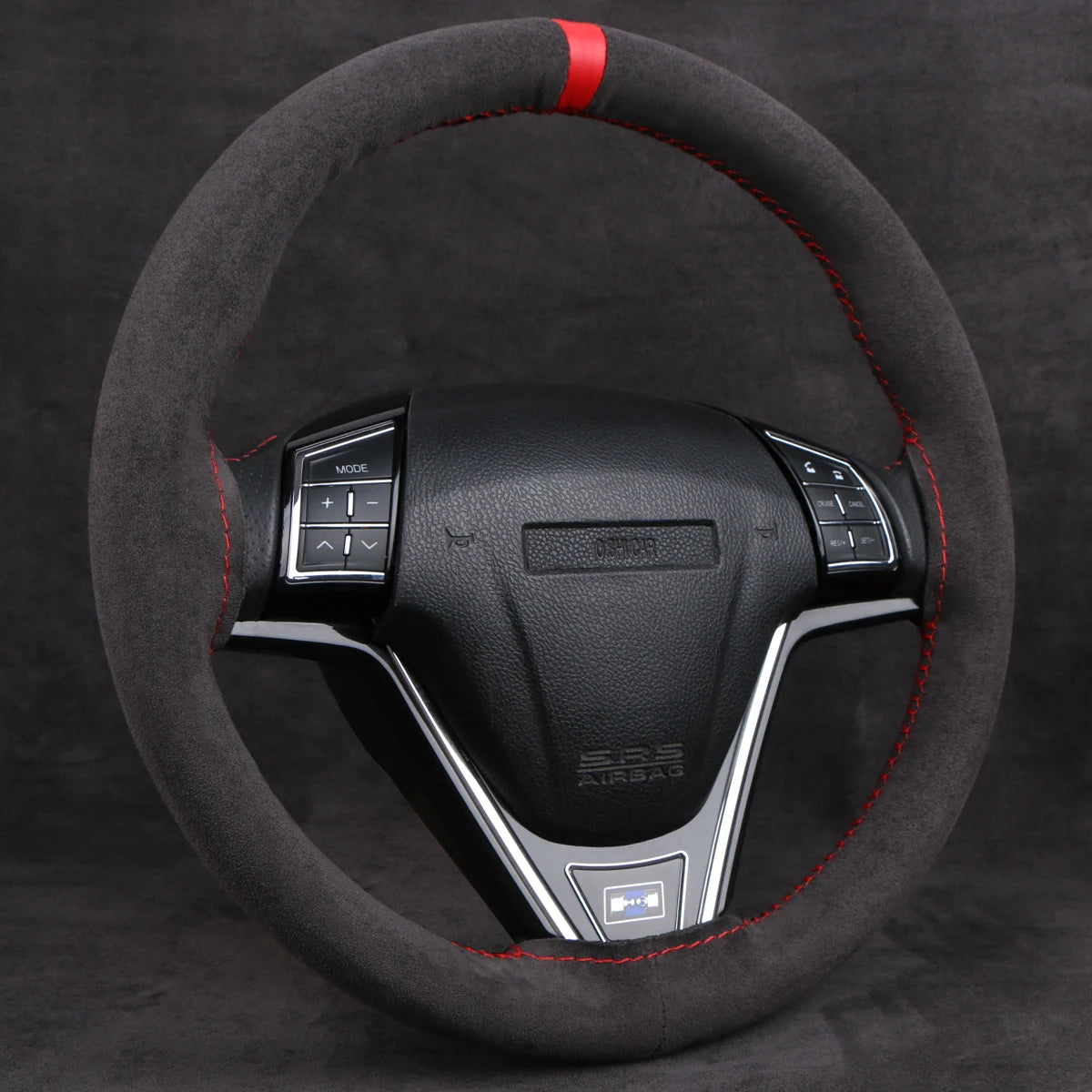 Universal Suede Car Steering Wheel Cover DIY Hand Sewing Soft Leather Braiding