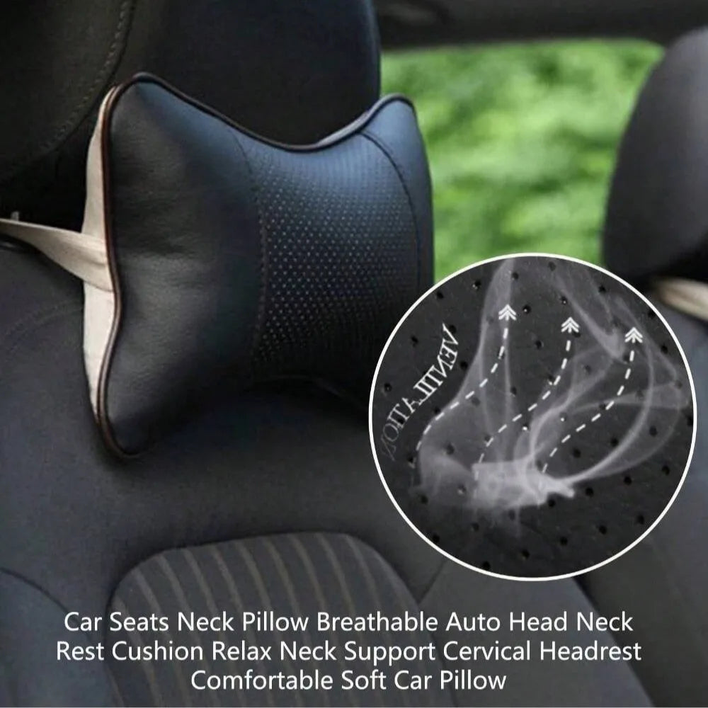 Car Seat Headrest with Breathable Mesh Auto Safety Head and Neck Rest Relax