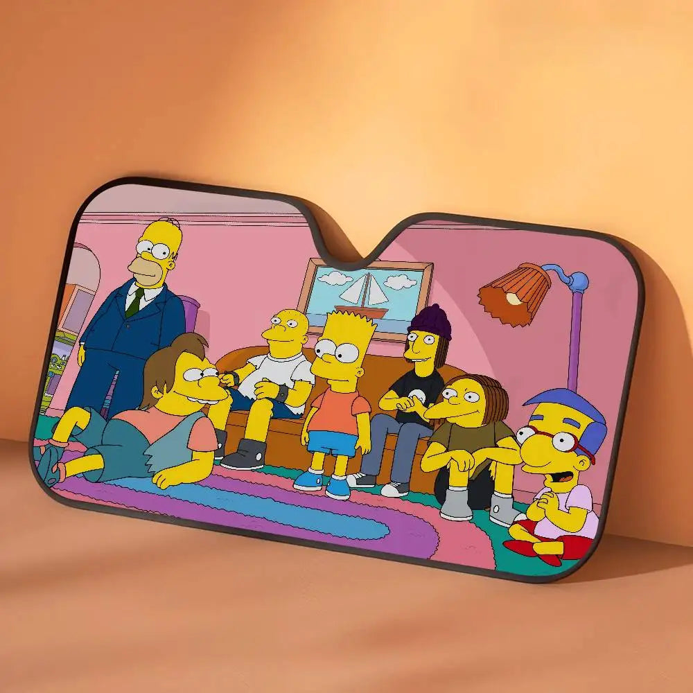 Car Window Sun Shade The S-Simpsons-es Cartoon Summer Window Widshield