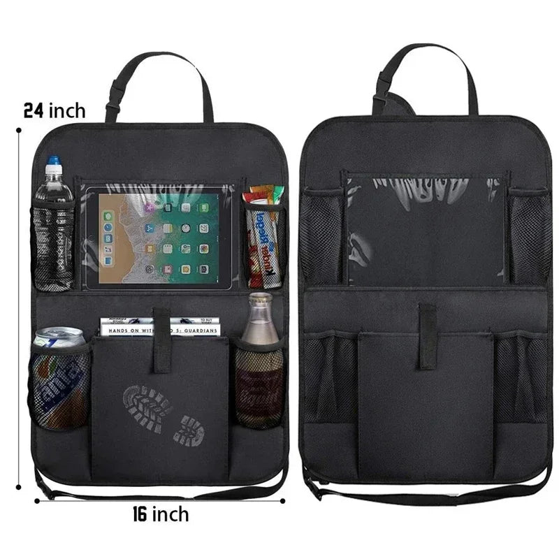 Car Backseat Organizer with Tablet Holder Multi-Pocket Storage Seat Interior