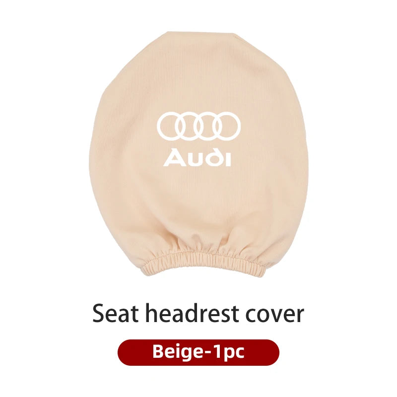 Car Headrest Cover for Audi Elastic Pillowcase Headrests Dust Accessories Interi