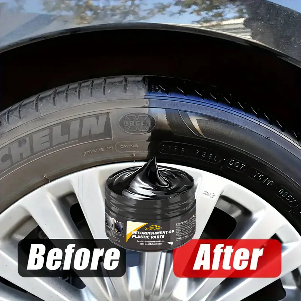 Automotive Plastic Repair Agent-Interior and Exterior Plastic Polishing Wax,Scratch Repair Suitable for Tires