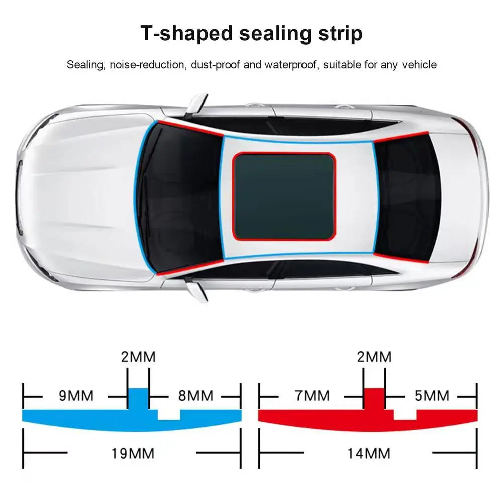 Car Seals Edge Sealing Strips Rubber Auto Roof Windshield Sealant Protector Premium Automotive Accessory