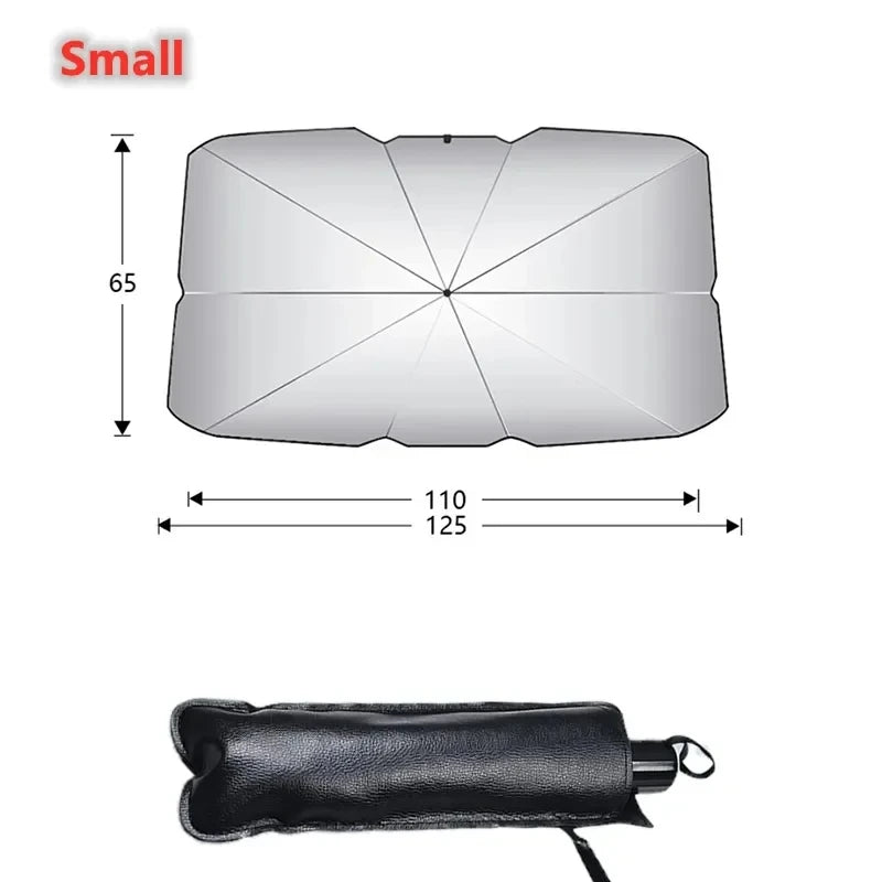 Car Sunshade Umbrella Windshield Folding Front Parasol Umbrella Type Sun Shade