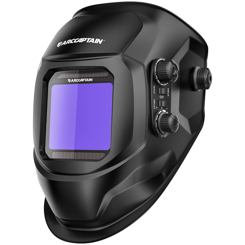 ARCCAPTAIN Welding Helmet Welder Mask Large View True Color Solar Power Auto Darkening Welding Mask For Arc MIG TIG Welder Cut