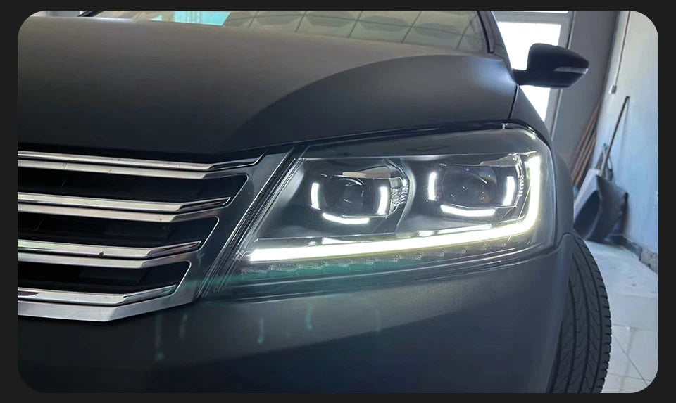 AKD Car Lights for VW Passat B7 LED Headlight Projector Lens 2012-2015 Magotan Dynamic Signal DRL Head Lamp Auto Accessories