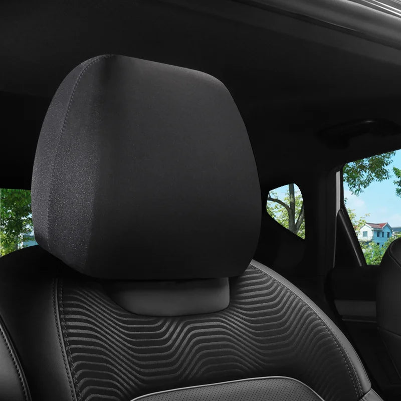 1PC Car Seat Headrest Cover Anti-Dirty Elastic Protective Interior Protector
