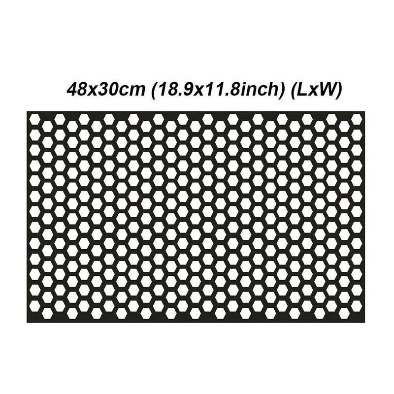 Honeycomb Car Sticker Cut-out Hollow Auto Lamp Film Grid Side Shield Headlamp Taillight Film Decals Car Wrap Sticker 48*30cm