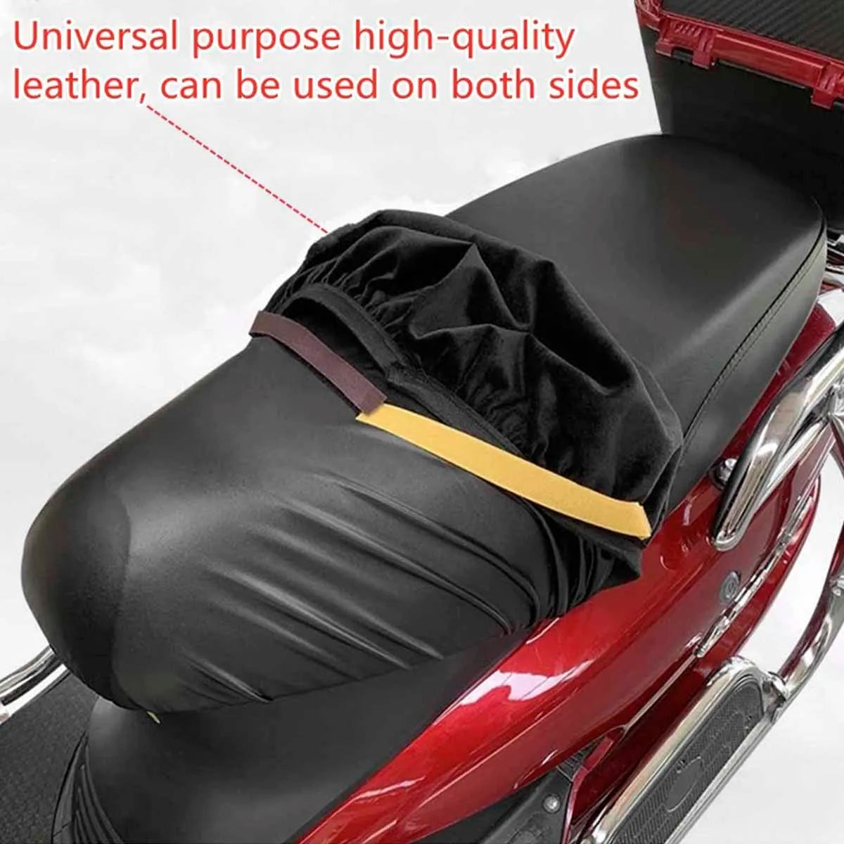 Motorcycle Seat Cover Universal Motorbike Protector Cushion Elastic PU Interior