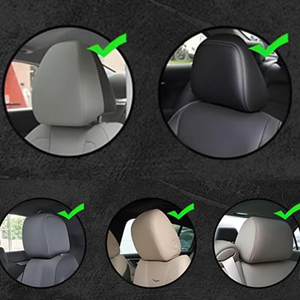 Car Headrest Cover Funny Auto Interior Supplies Head Rest Protector Vehicle