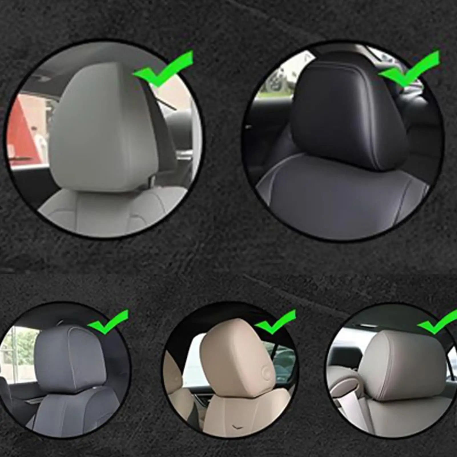 Car Headrest Cover Funny Auto Interior Supplies Head Rest Protector Vehicle