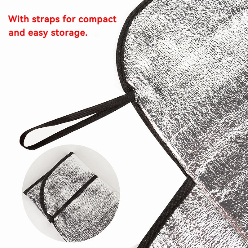 Universal Car Windshield Snow Cover - Frost Ice Rain & Sun Protector for Most