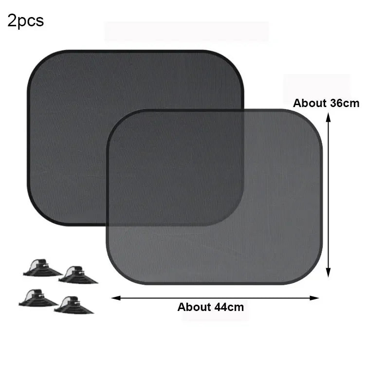 Car Sun Shade Side Window Curtain Front Rear Window Sunshade Summer UV Blocking
