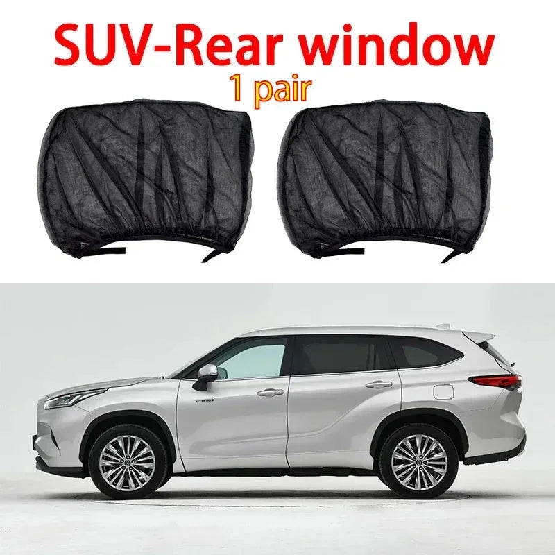 Car Window Shade Mesh 2 or 4 pcs screen window set premium window sunshade breat