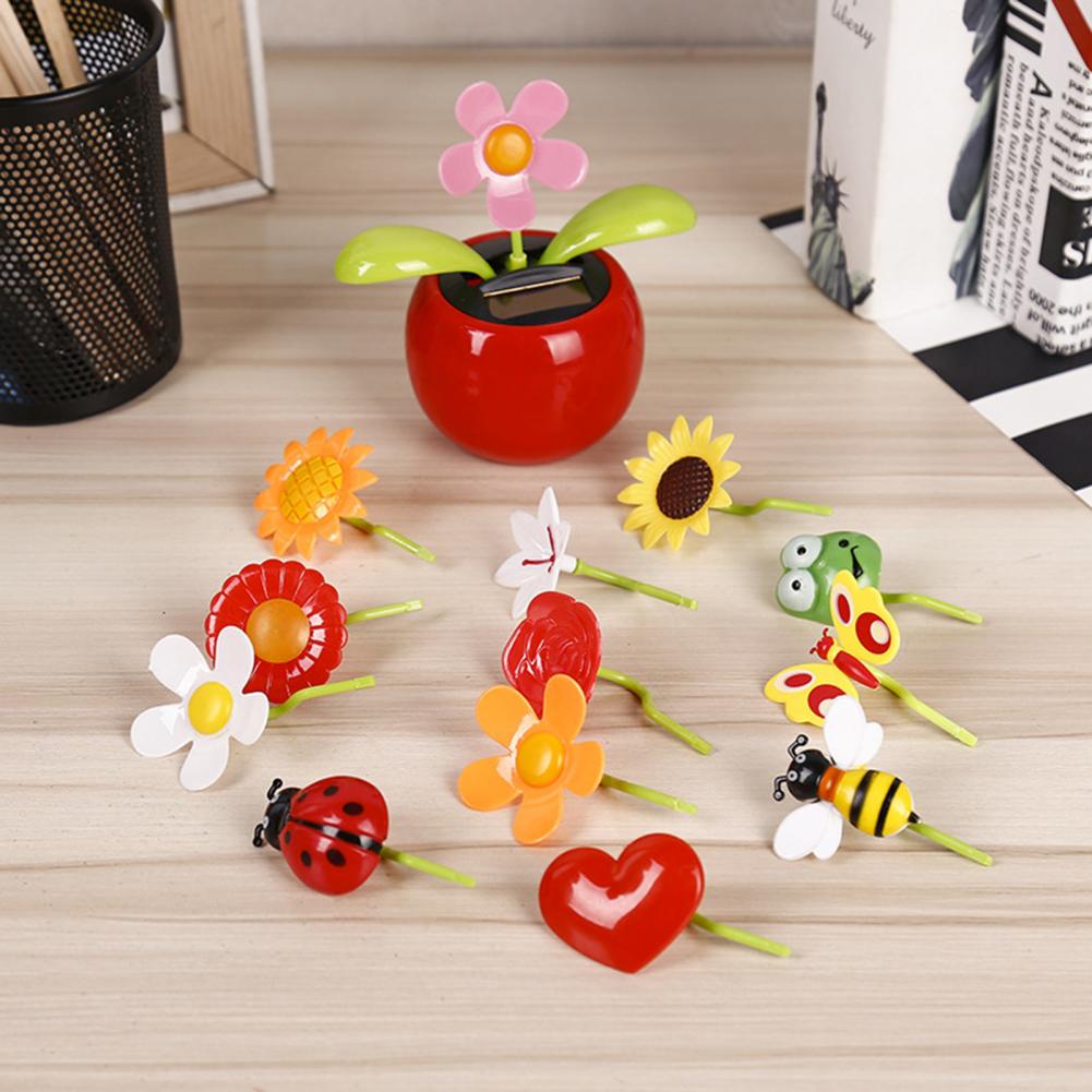 Fashion Car Ornament Solar Powered Cartoon Vibrant Ornamental Gifts Automobile Premium Automotive Accessory