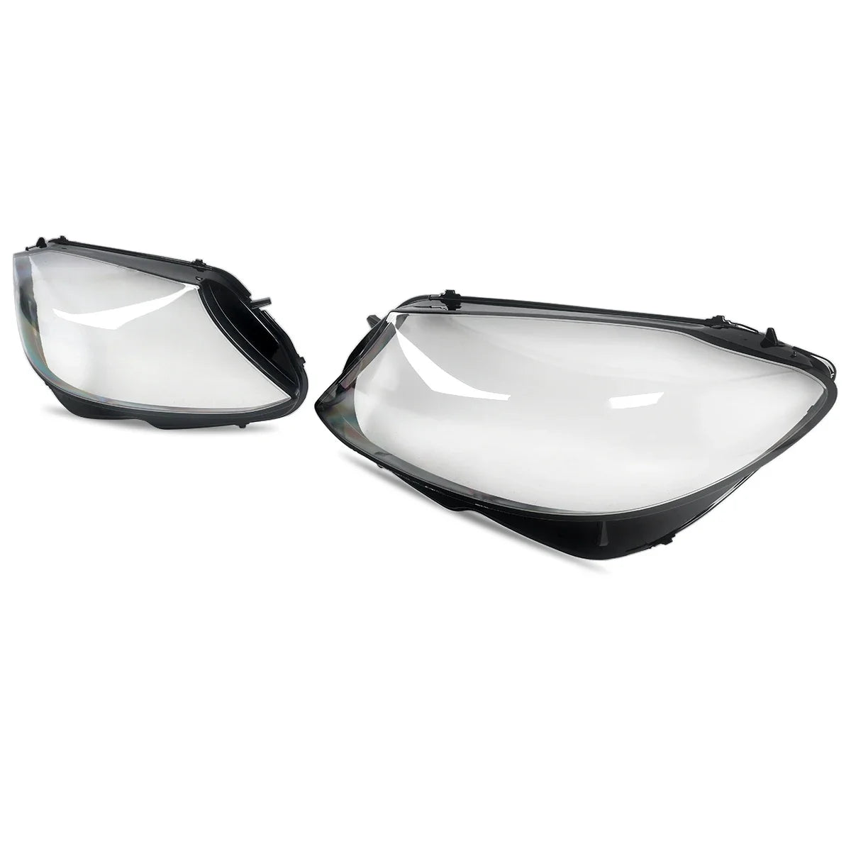 MAGICKIT Left & Right Side Headlight Cover Lens Cover For Mercedes-Benz C-Class W205 2019-2020 Car Accessories Polycarbonate