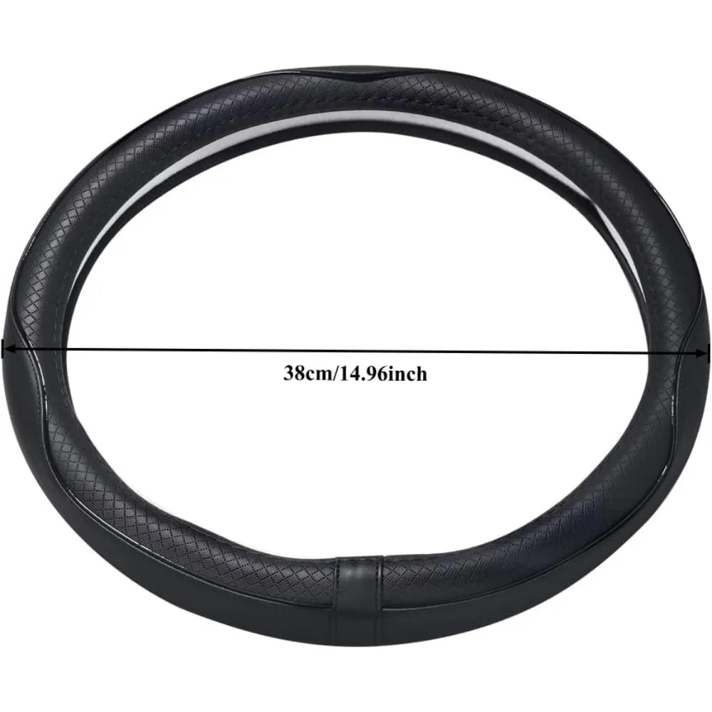 Car Steering Wheel Cover, Anti-Slip, Safety, Soft, Breathable, Heavy Duty