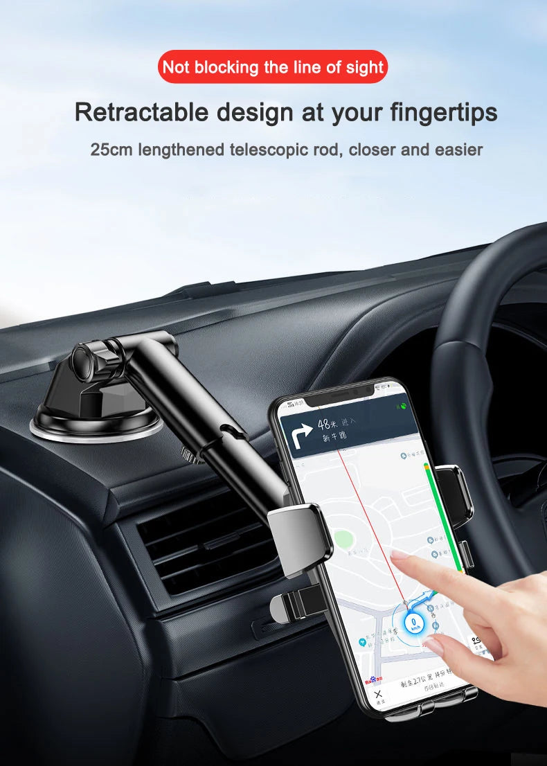 2026 NEW Universal Sucker Car Phone Holder 360 Windshield Dashboard Mobile