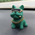 Wear-resistant Bulldog Car Ornaments Feel Comfortable Resin Material Dashboard Premium Automotive Accessory