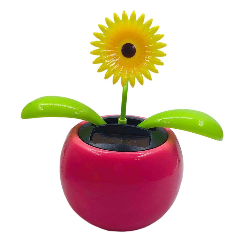 Fashion Car Ornament Solar Powered Cartoon Vibrant Ornamental Gifts Automobile Premium Automotive Accessory