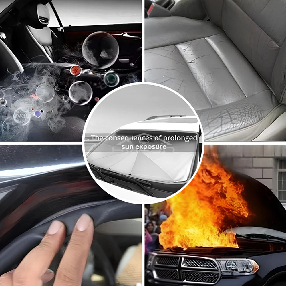Multi Purpose Convenient Foldable Car Windshield Sunshades Interior Protechor