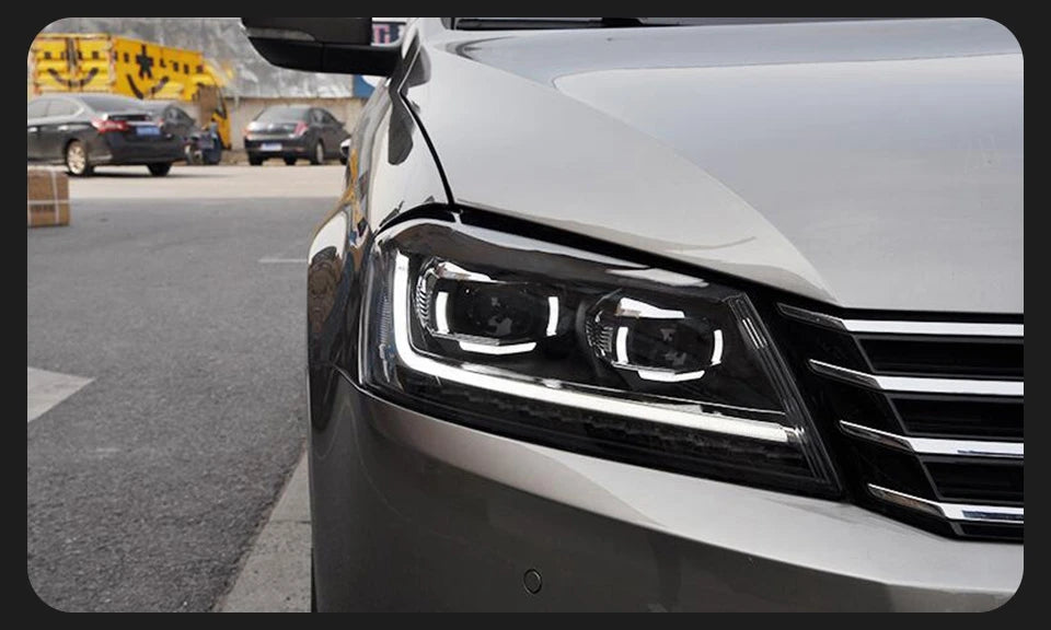 AKD Car Lights for VW Passat B7 LED Headlight Projector Lens 2012-2015 Magotan Dynamic Signal DRL Head Lamp Auto Accessories