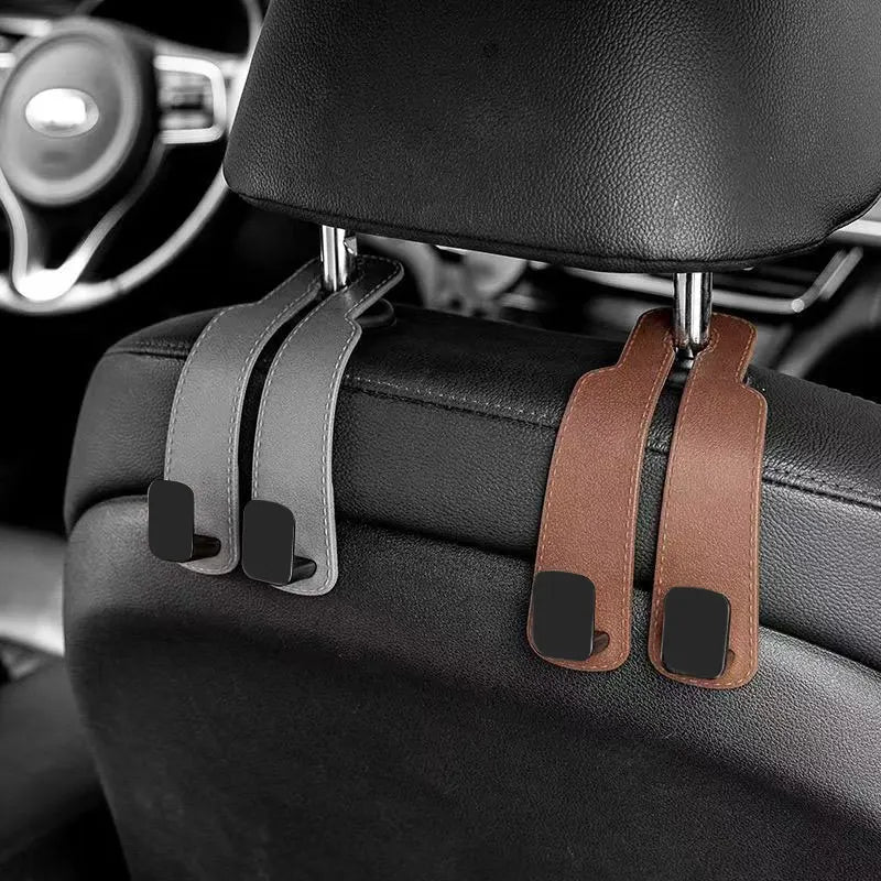 Car Headrest Hooks Hanger for Bags Seat Back Organizer Holder Clips Auto