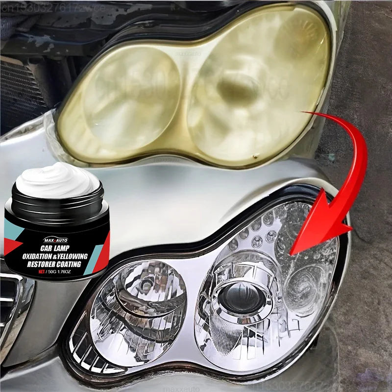 Car Headlight Restoration Polishing Headlamp Scratch Remover Repair Cleaning Paste Remove Oxidation Headlight Polish Liquid