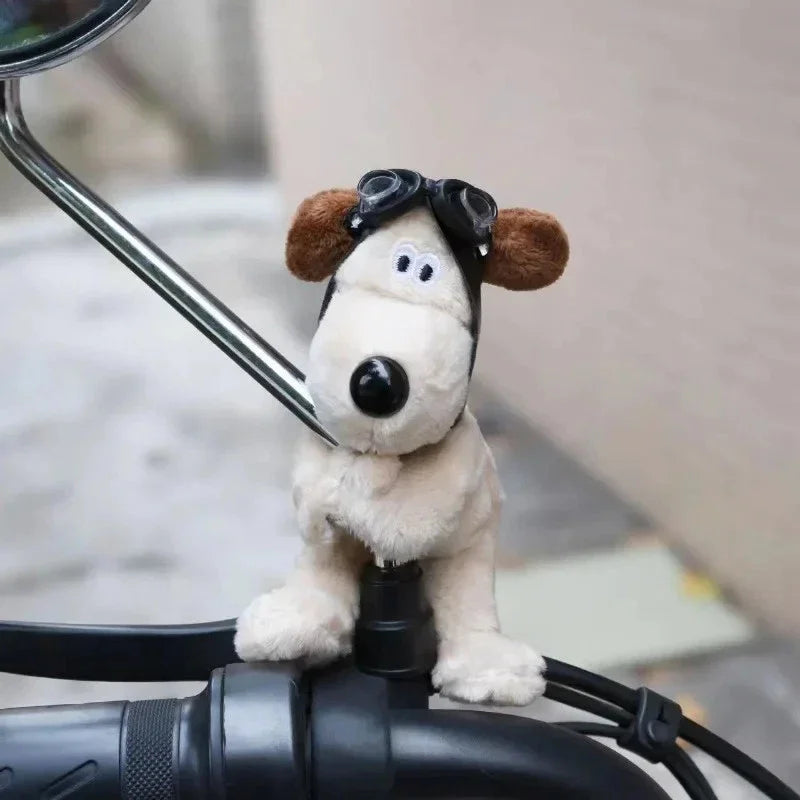 Cute Plush Puppy Car Turn Signal Switch Decor Steering Column Wiper Rod Lever Premium Automotive Accessory