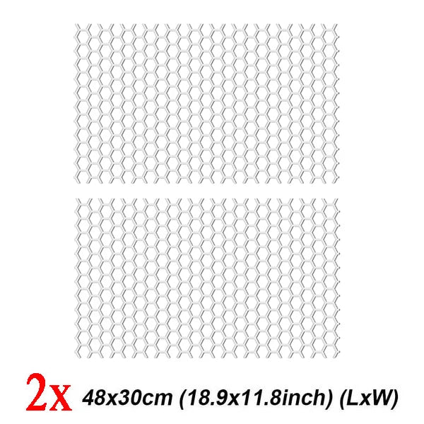 Honeycomb Car Sticker Cut-out Hollow Auto Lamp Film Grid Side Shield Headlamp Taillight Film Decals Car Wrap Sticker 48*30cm