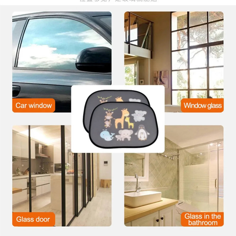 Car SunShade Side Window Cartoon Window For Children Adults Adsorption SunShade