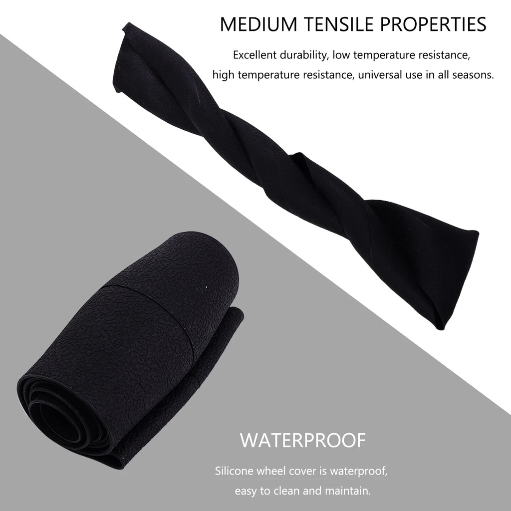 Car Steering Wheel Cover Universal for Round & D-Shaped 32cm Wheels Comfort Grip