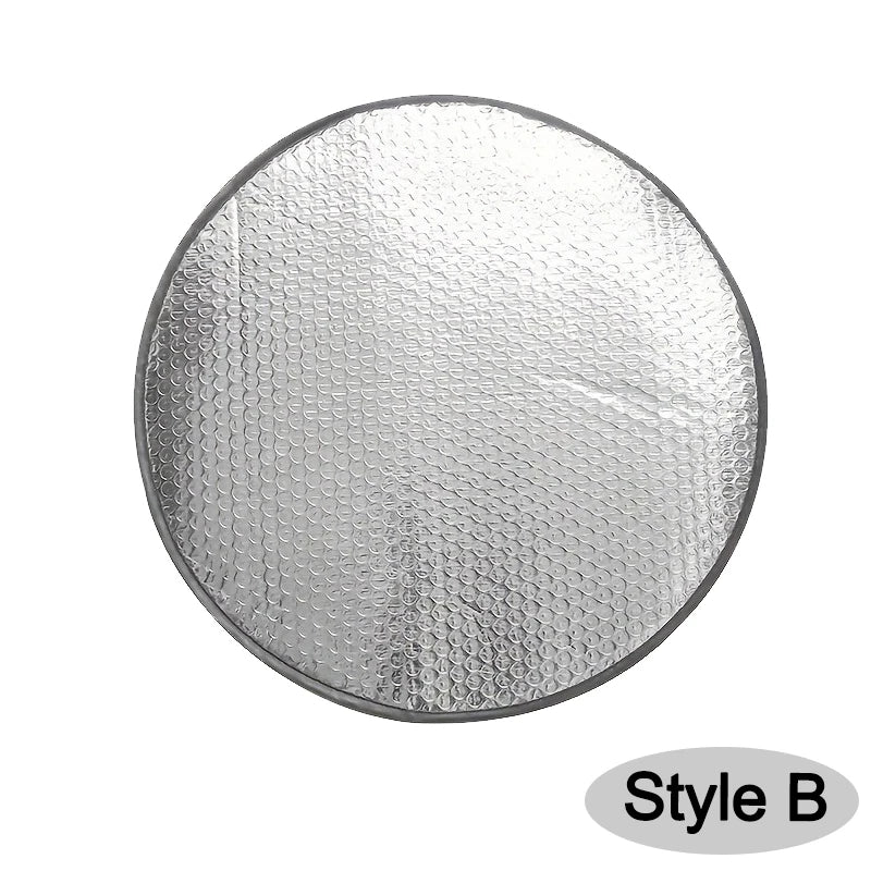 Car Steering Wheel Sun Shade Double Thick Sun Protection Foldable Anti-uv