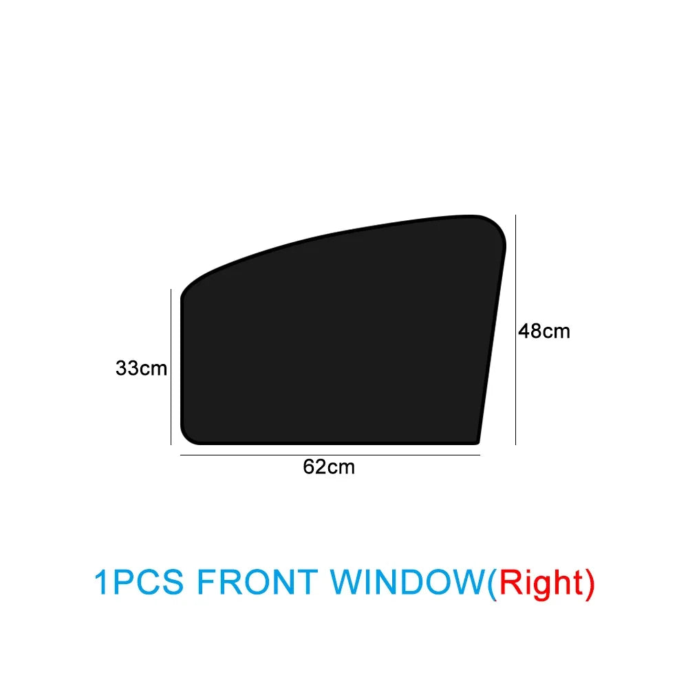 Magnetic Car Sunshade UV Protection Curtains Sun Shield Cover Double Sides Auto