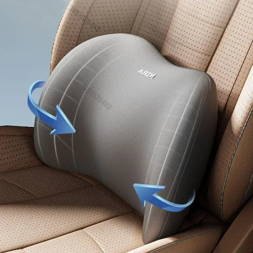 Car Headrest Lumbar Support Shoulder Pillow Memory Cotton Waist Interior