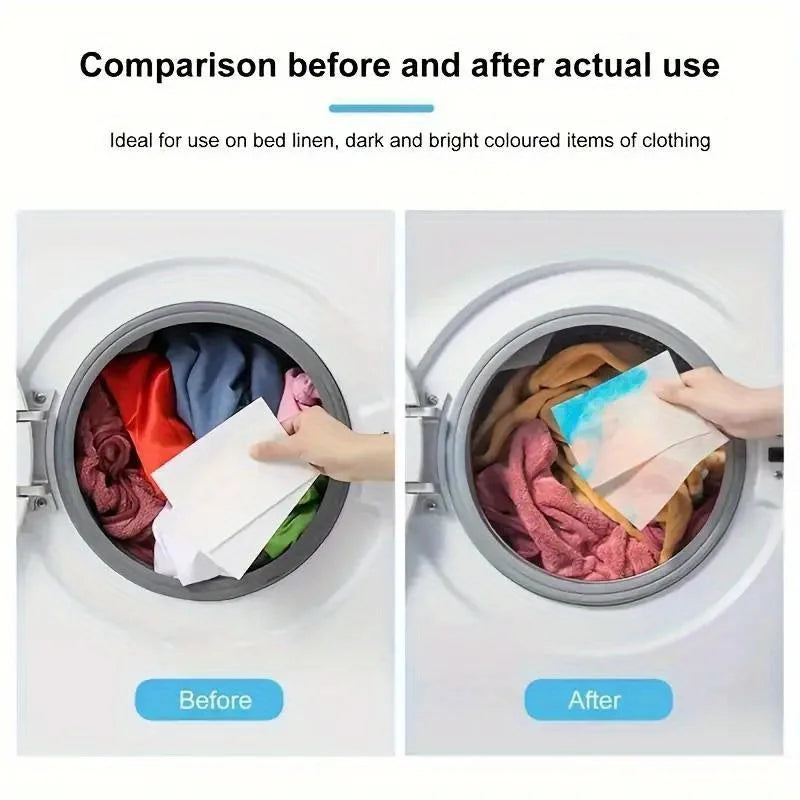 Lot of 50 Color Dye-Resistant Cloth for Laundry Mixed Anti-Penetration and Fade Protection Universal