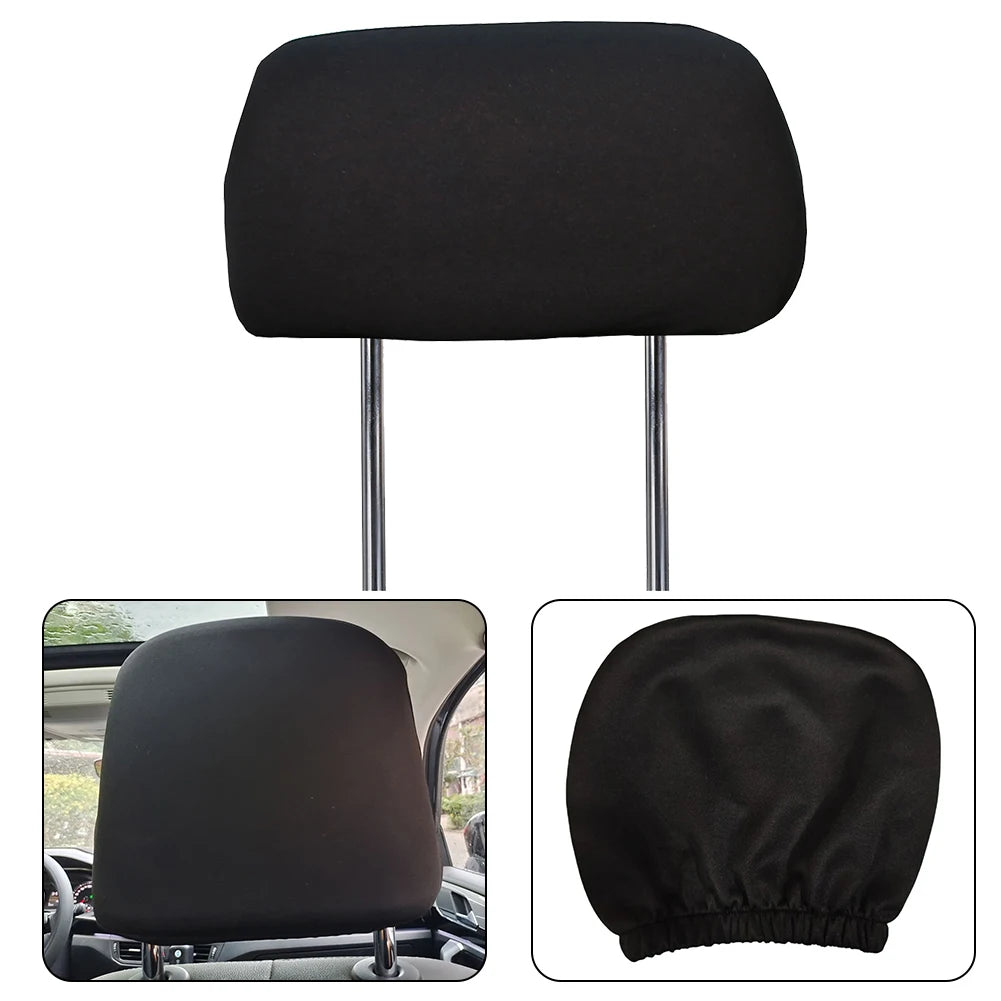 1 pc Premium Cloth Headrest Cover For Car Truck SUV Auto Universal Elastic Neck