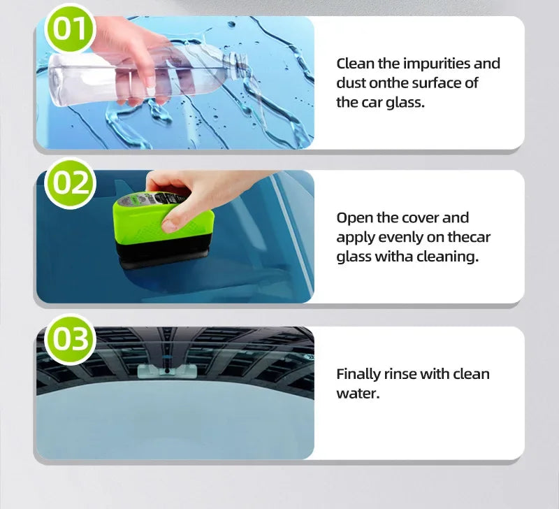 Automotive Oil Film Cleaning Brush, Car Glass Cleaner, Window brushglass wiper, Premium Automotive Accessory