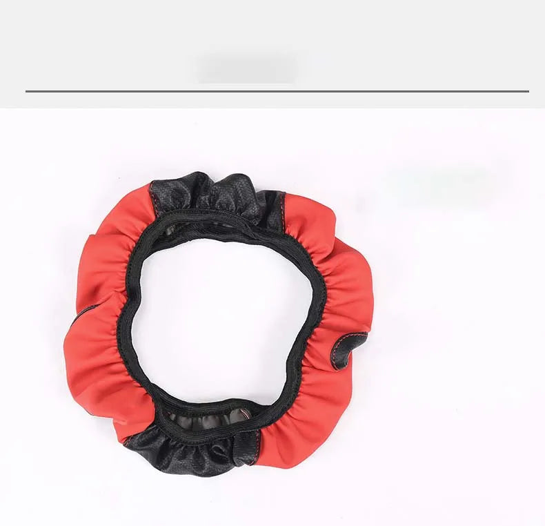 Car Steering Wheel Cover Breathable Anti Slip PU Leather Steering Covers