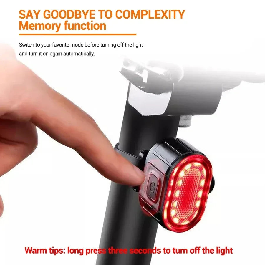 Cycling Bicycle Front Rear Light Set Bike Type C Rechargeable Flashlight Light MTB Waterproof Taillight LED Lantern Bike Parts