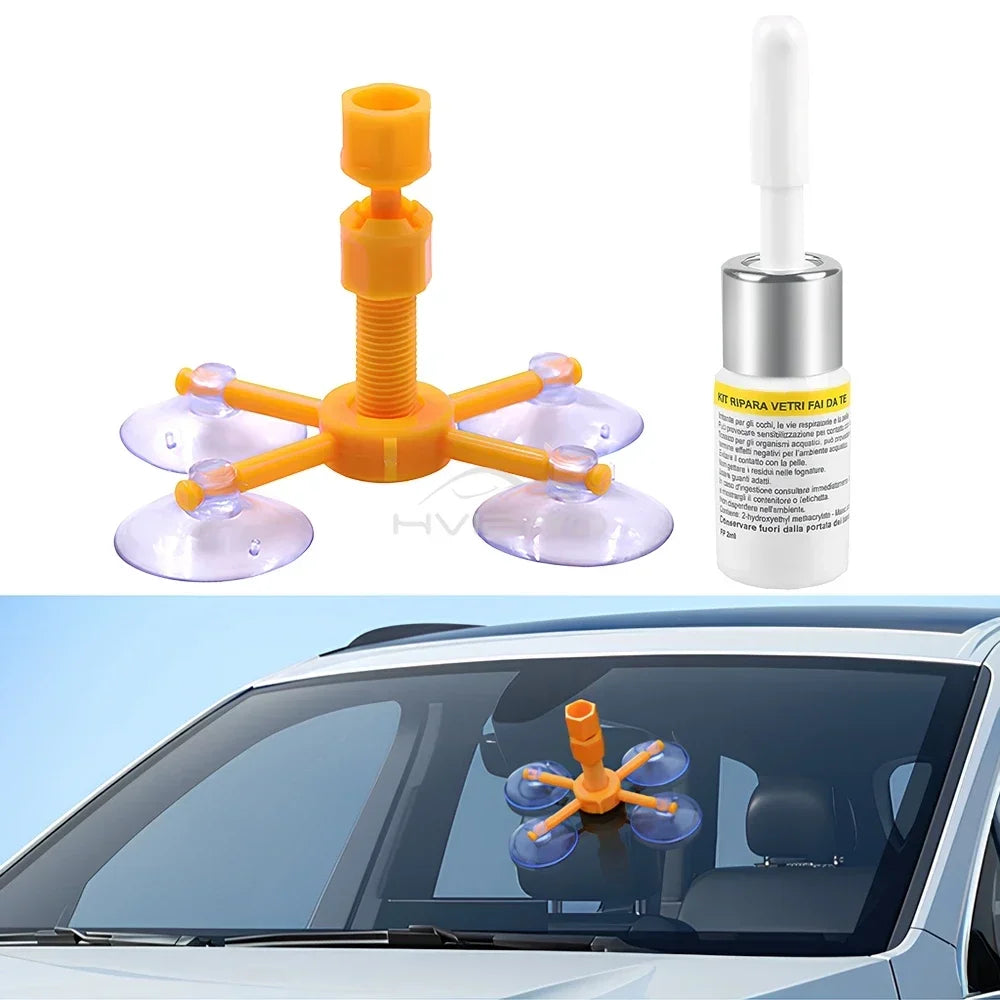Windshield Repair Kit Scratche Quick Fix Car Styling Cracked Glass Windscreen Premium Automotive Accessory