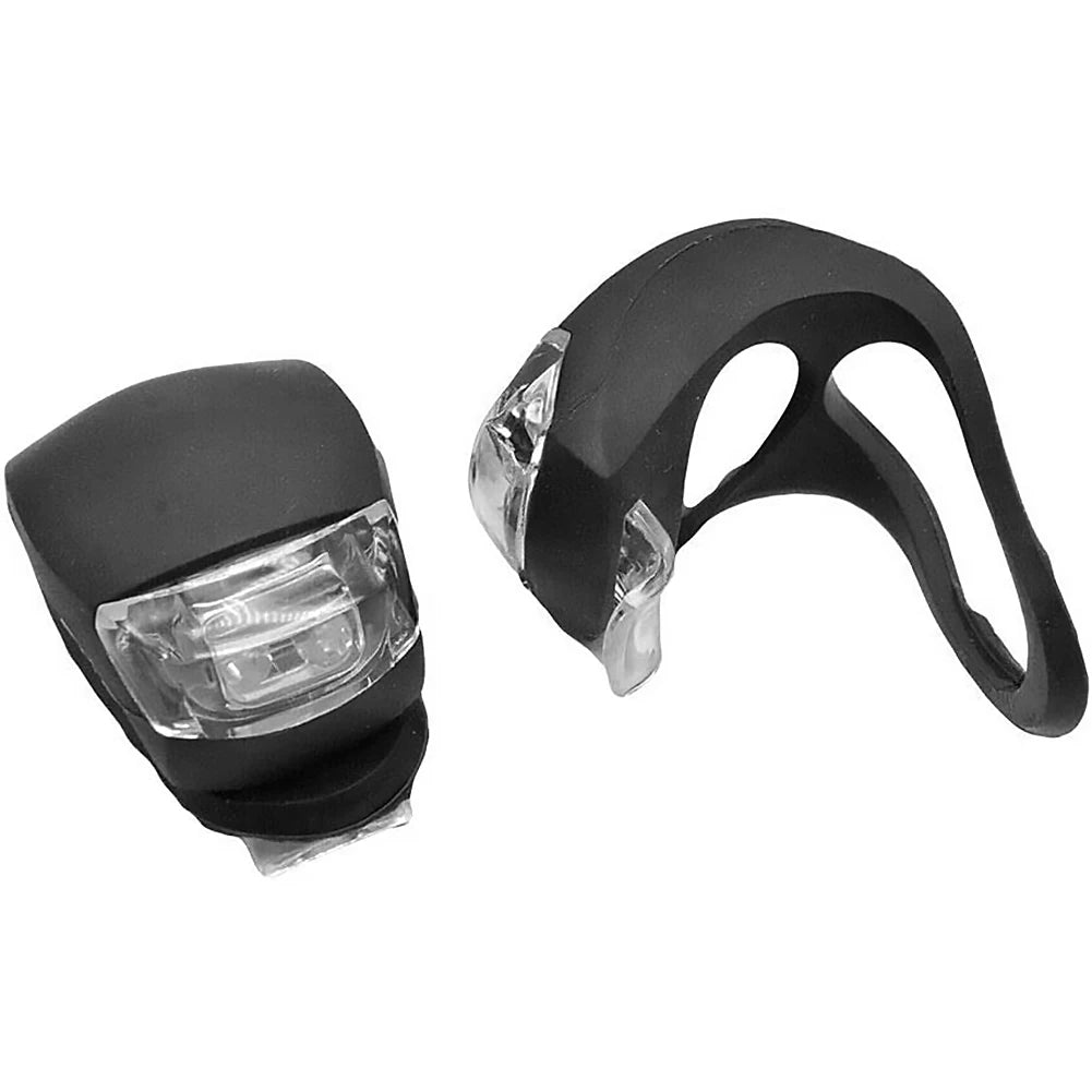 2-10pcs LED Silicone Bicycle Front Rear Light Set 3 Modes Waterproof MTB Mountain Road Bike Cycling Headlight Tail Warning Lamp