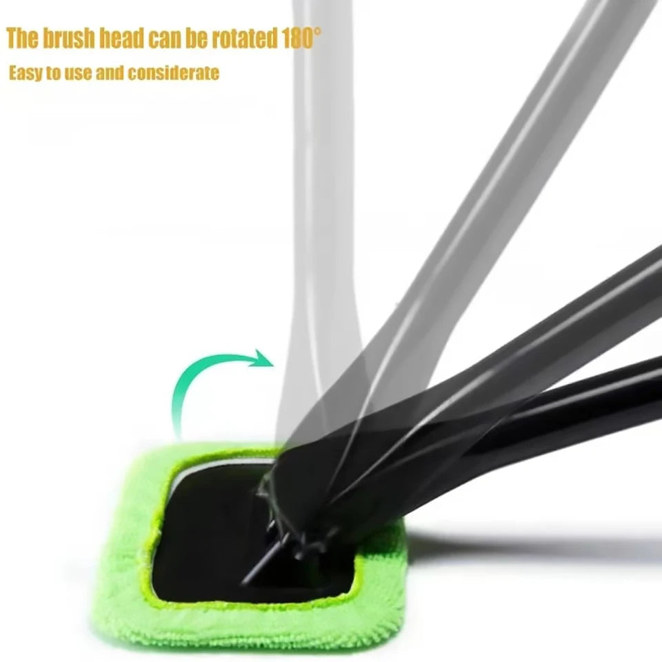 Car Window Cleaner Brush Kit Windshield Cleaning Wash Tool Inside Interior Auto Premium Automotive Accessory