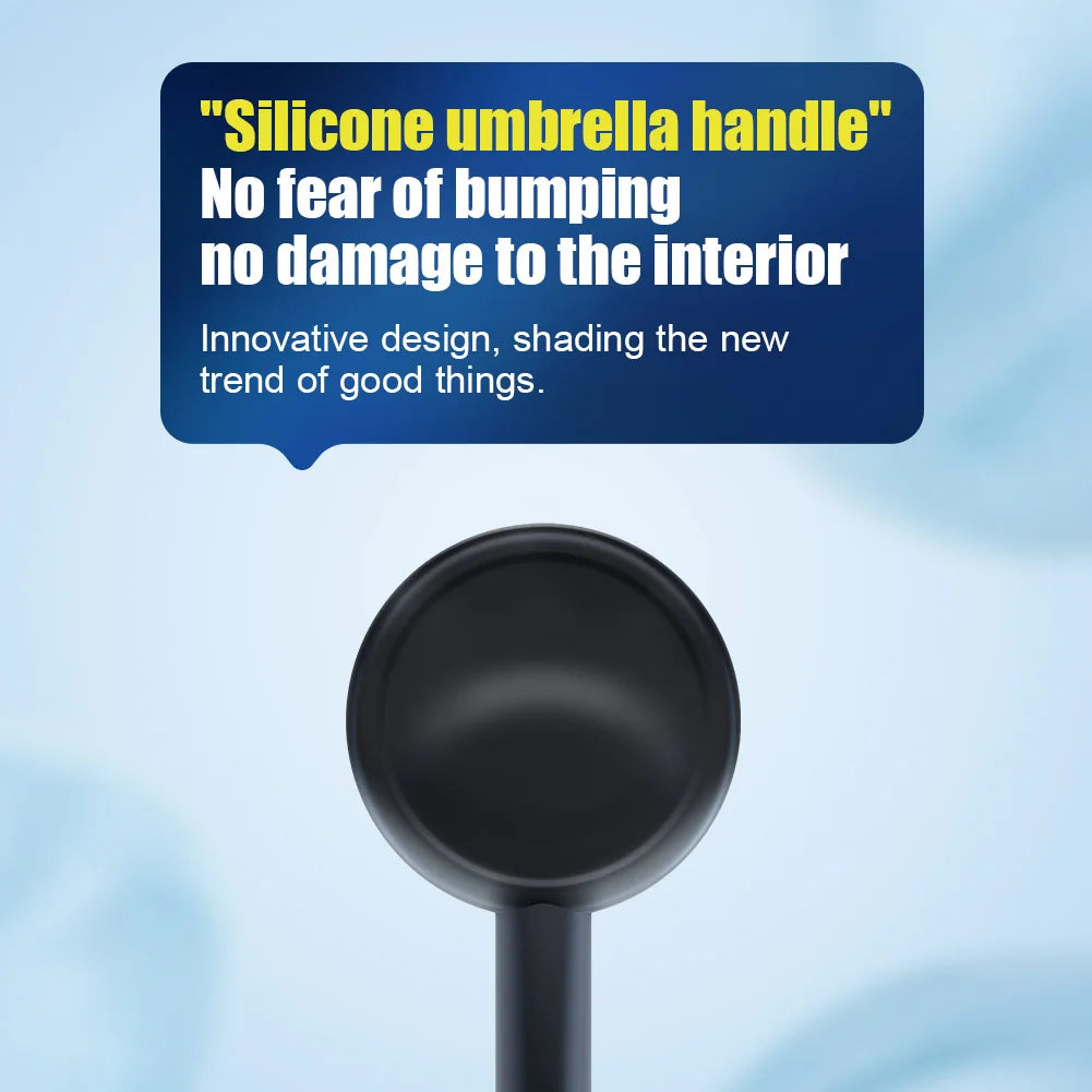 Car Sunshade Windshield Umbrella with 360° Rotation Bendable Handle Front Window