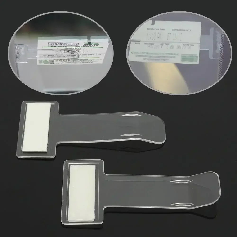 5PCS Car Parking Ticket Clip Windscreen Card Bill Holder Mount Fastener Premium Automotive Accessory