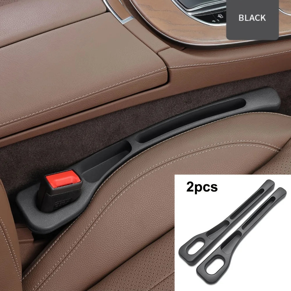 Lot of 2 Car Seat Gap Filler Organizer Pu Waterproof Plug Strip with 2 Interior