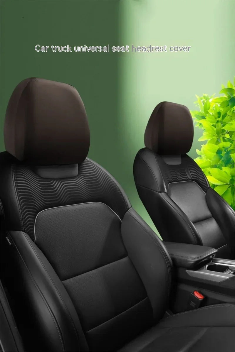 1PC Car Seat Headrest Cover Anti-Dirty Elastic Protective Interior Protector