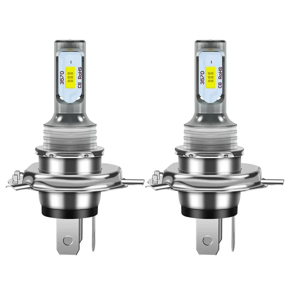 2PCS H4 H7 H11 LED Fog & Headlight Bulbs, 20000LM 6000K 12V, Compatible with H8 H9 H1 H3 9005 HB3 9006 HB4 for Driving Lamps